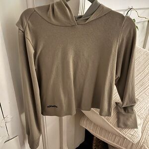 HOTWORX long sleeve cropped top with open back